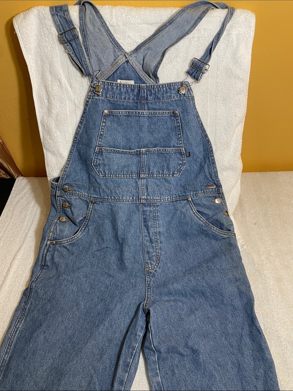Cherokee Blue Denim Overalls with Contrast Stitching